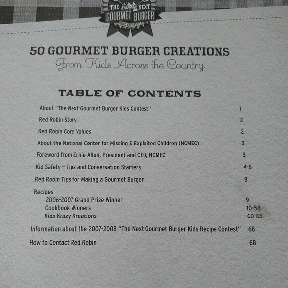 Red Robin's 50 Gourmet Burger Creations From Kids Across Country Cookbook Recipe - Picture 5 of 13